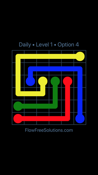 Solution and Answer to the Puzzle for Flow Date Wednesday, June 29, 2016 Level 1