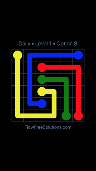 Solution and Answer to the Puzzle for Flow Date Wednesday, June 29, 2016 Level 1