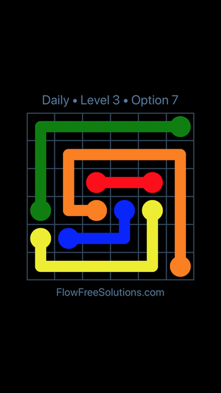 Solution and Answer to the Puzzle for Flow Date Wednesday, April 6, 2016 Level 3