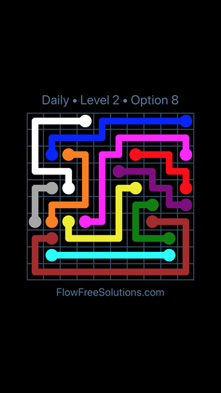 Solution and Answer to the Puzzle for Flow Date Thursday, January 10, 2019 Level 2