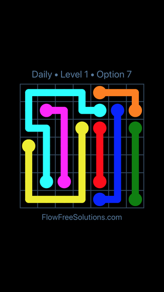 Solution and Answer to the Puzzle for Flow Date Monday, November 20, 2017 Level 1