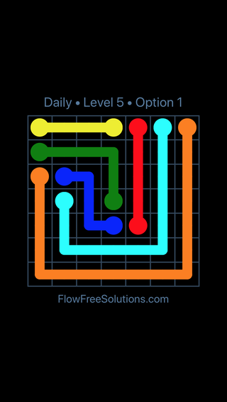 Solution and Answer to the Puzzle for Flow Date Monday, November 20, 2017 Level 5