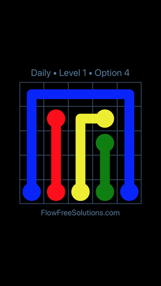 Solution and Answer to the Puzzle for Flow Date Tuesday, July 5, 2016 Level 1