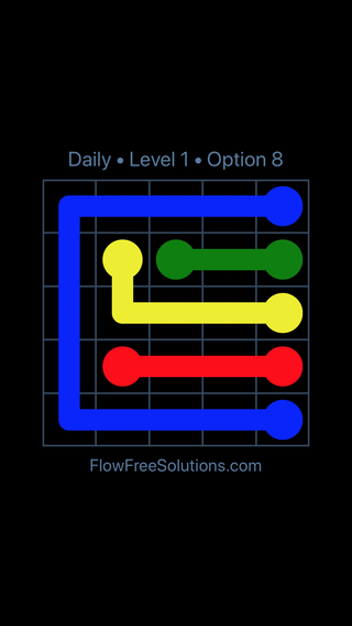Solution and Answer to the Puzzle for Flow Date Tuesday, July 5, 2016 Level 1