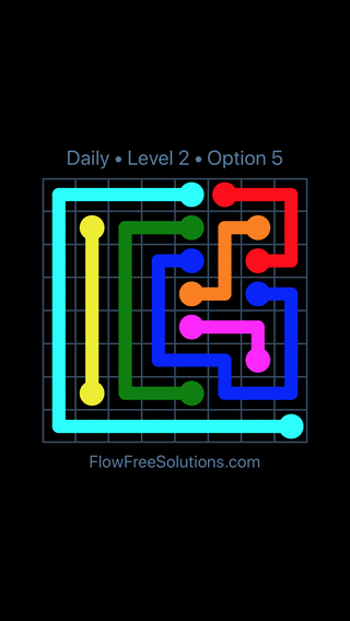 Solution and Answer to the Puzzle for Flow Date Wednesday, April 13, 2016 Level 2
