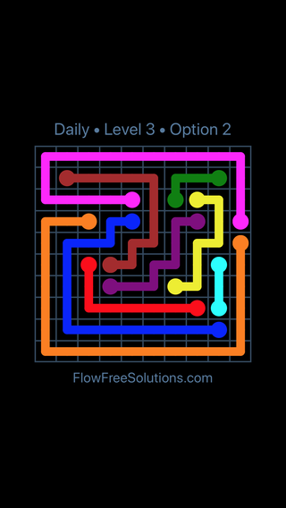 Solution and Answer to the Puzzle for Flow Date Wednesday, April 13, 2016 Level 3