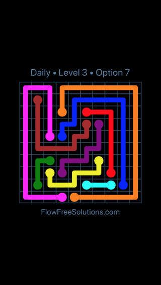Solution and Answer to the Puzzle for Flow Date Wednesday, February 14, 2018 Level 3