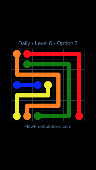Solution and Answer to the Puzzle for Flow Date Thursday, January 17, 2019 Level 6