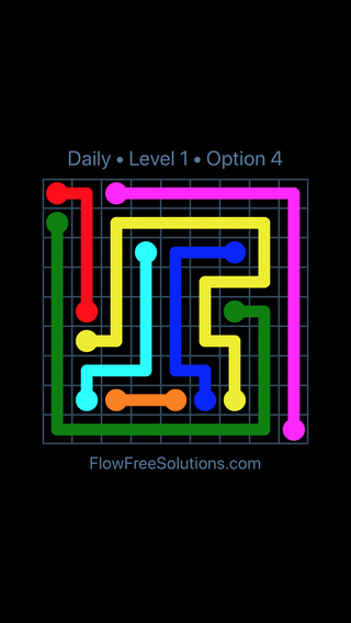 Solution and Answer to the Puzzle for Flow Date Thursday, September 20, 2018 Level 1
