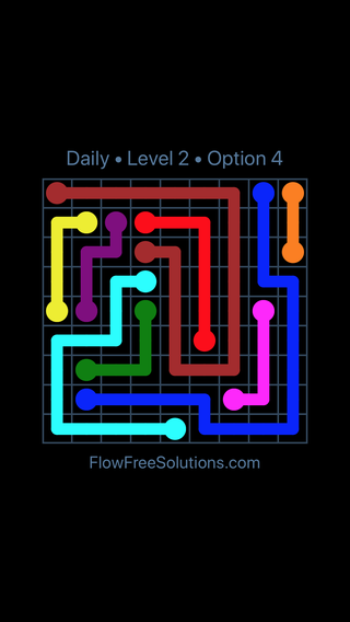 Solution and Answer to the Puzzle for Flow Date Thursday, September 20, 2018 Level 2