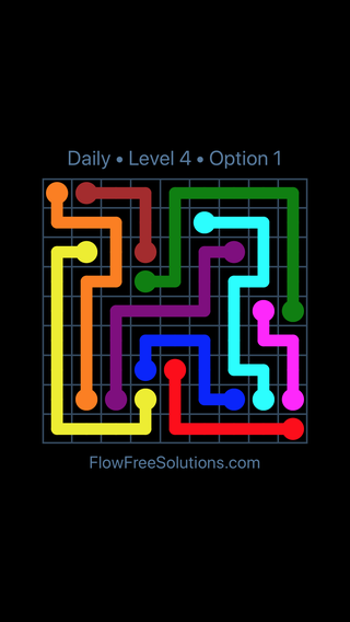 Solution and Answer to the Puzzle for Flow Date Thursday, March 10, 2016 Level 4