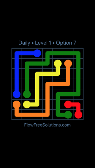 Solution and Answer to the Puzzle for Flow Date Friday, May 11, 2018 Level 1