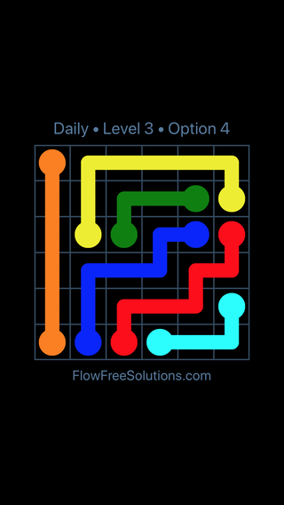 Solution and Answer to the Puzzle for Flow Date Monday, July 11, 2016 Level 3