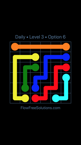 Solution and Answer to the Puzzle for Flow Date Monday, July 11, 2016 Level 3