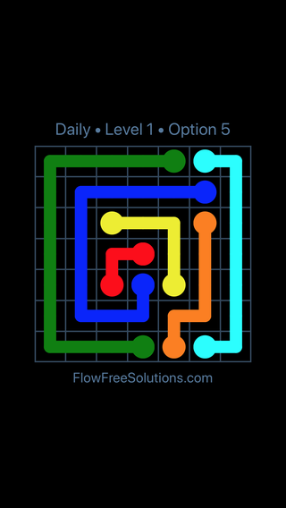 Solution and Answer to the Puzzle for Flow Date Tuesday, April 19, 2016 Level 1