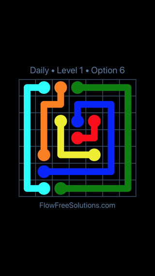 Solution and Answer to the Puzzle for Flow Date Tuesday, July 12, 2016 Level 1