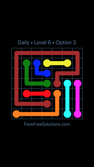 Solution and Answer to the Puzzle for Flow Date Tuesday, April 16, 2019 Level 6