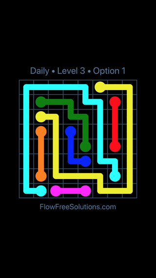 Solution and Answer to the Puzzle for Flow Date Wednesday, June 14, 2017 Level 3