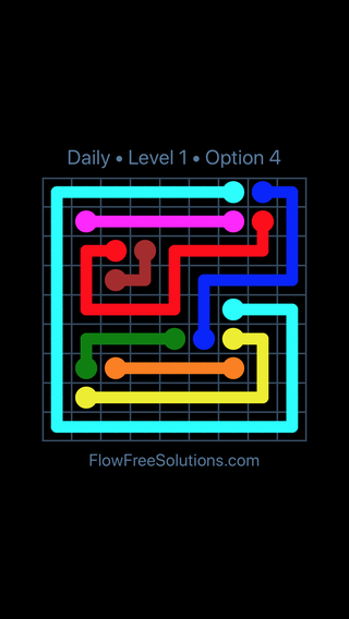 Solution and Answer to the Puzzle for Flow Date Thursday, June 15, 2017 Level 1