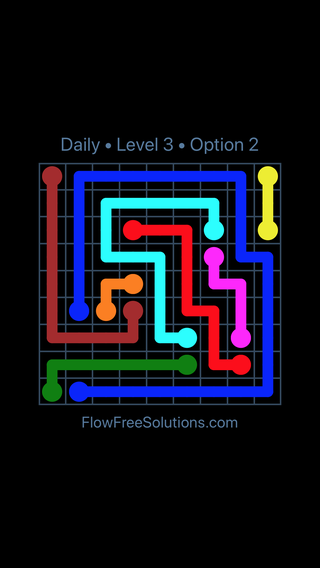 Thursday, February 15, 2024 Flow Free Level 3 Daily Puzzle Solution and ...