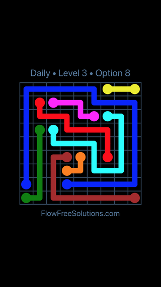 Solution and Answer to the Puzzle for Flow Date Thursday, April 21, 2016 Level 3