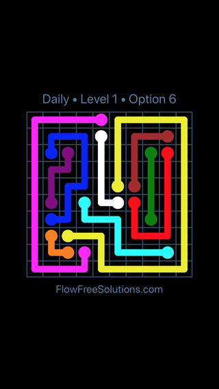 Solution and Answer to the Puzzle for Flow Date Friday, March 24, 2017 Level 1