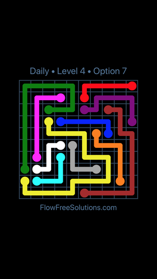 Solution and Answer to the Puzzle for Flow Date Friday, May 14, 2021 Level 4