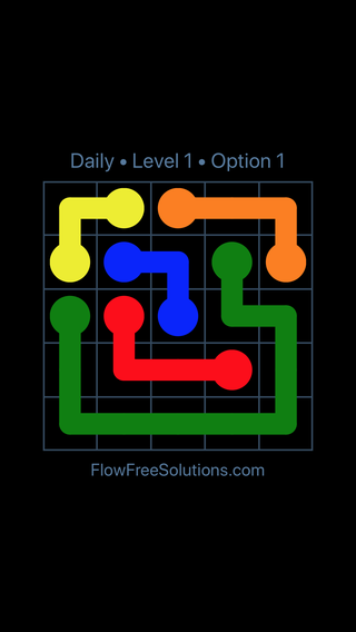 Solution and Answer to the Puzzle for Flow Date Monday, September 11, 2017 Level 1