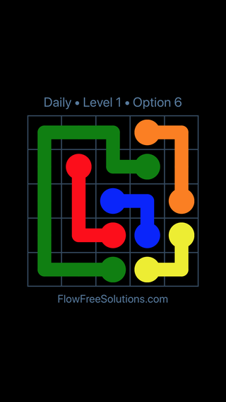 Solution and Answer to the Puzzle for Flow Date Monday, September 11, 2017 Level 1