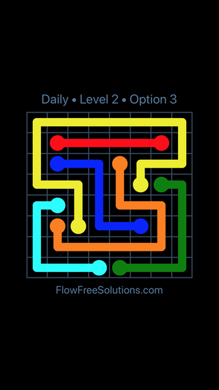 Solution and Answer to the Puzzle for Flow Date Monday, September 11, 2017 Level 2