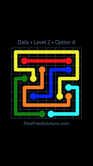Solution and Answer to the Puzzle for Flow Date Monday, September 11, 2017 Level 2