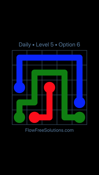 Solution and Answer to the Puzzle for Flow Date Monday, July 18, 2016 Level 5