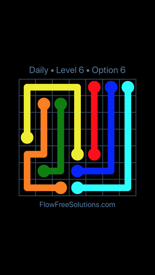 Solution and Answer to the Puzzle for Flow Date Wednesday, May 19, 2021 Level 6