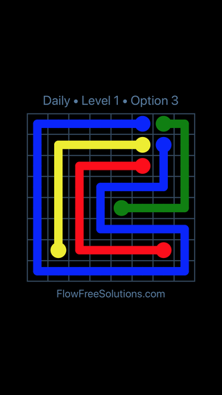 Solution and Answer to the Puzzle for Flow Date Friday, December 8, 2017 Level 1
