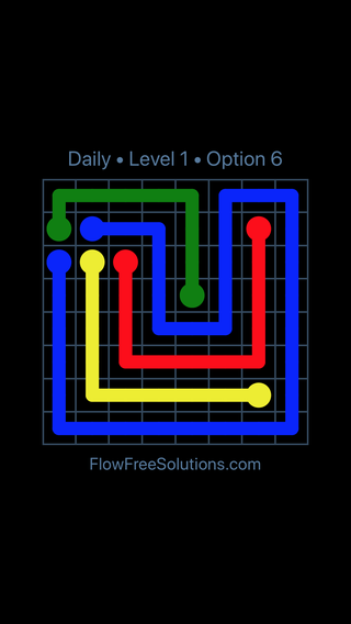 Solution and Answer to the Puzzle for Flow Date Friday, December 8, 2017 Level 1