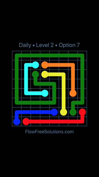 Solution and Answer to the Puzzle for Flow Date Friday, April 29, 2016 Level 2