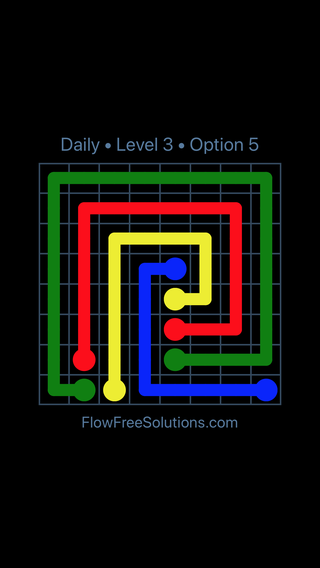 Solution and Answer to the Puzzle for Flow Date Friday, July 22, 2016 Level 3
