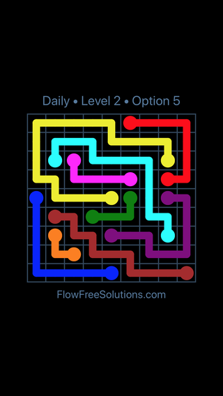 Sunday, May 19, 2024 Flow Free Level 2 Daily Puzzle Solution and Answer ...