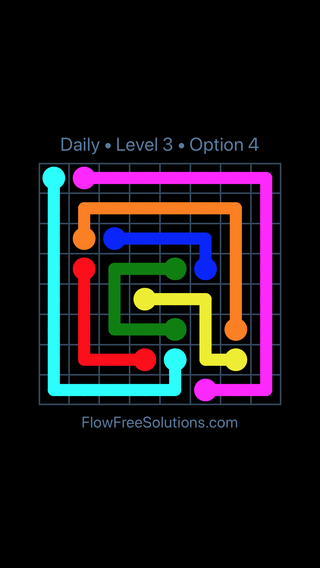 Sunday, February 25, 2024 Flow Free Level 3 Daily Puzzle Solution and ...