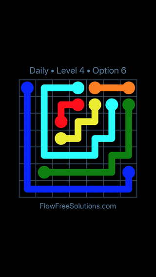 Sunday, January 1, 2023 Flow Free Level 4 Daily Puzzle Solution and ...