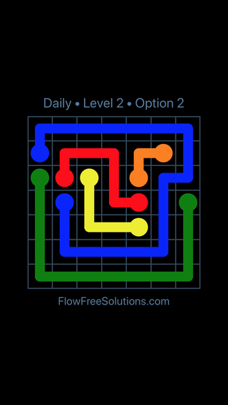 Solution and Answer to the Puzzle for Flow Date Tuesday, July 26, 2016 Level 2