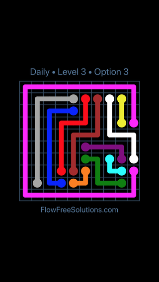 Solution and Answer to the Puzzle for Flow Date Wednesday, January 11, 2017 Level 3