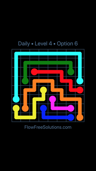 Wednesday, June 21, 2023 Flow Free Level 4 Daily Puzzle Solution and ...