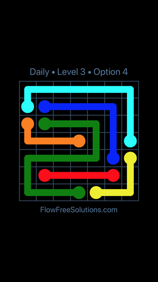 Solution and Answer to the Puzzle for Flow Date Thursday, April 2, 2020 Level 3