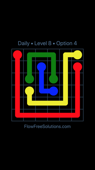 Solution and Answer to the Puzzle for Flow Date Thursday, May 5, 2016 Level 8
