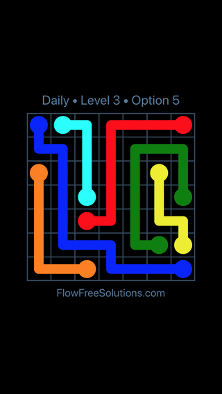 Solution and Answer to the Puzzle for Flow Date Friday, May 6, 2016 Level 3