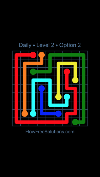 Saturday, March 2, 2024 Flow Free Level 2 Daily Puzzle Solution and ...