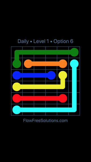 Solution and Answer to the Puzzle for Flow Date Monday, November 19, 2018 Level 1