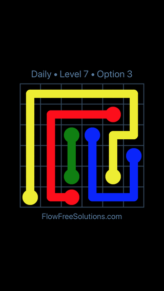 Solution and Answer to the Puzzle for Flow Date Monday, November 19, 2018 Level 7