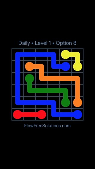 Solution and Answer to the Puzzle for Flow Date Tuesday, November 20, 2018 Level 1